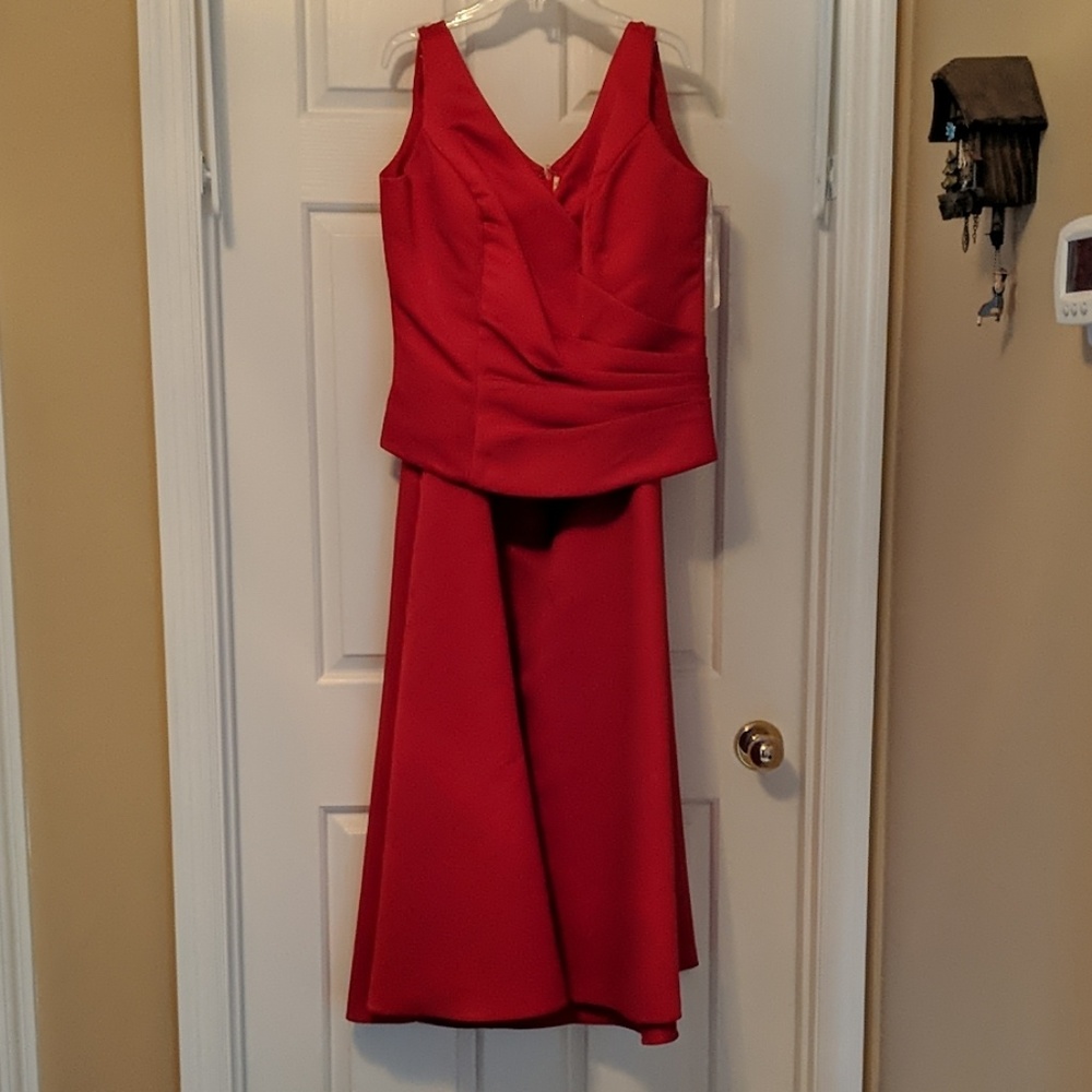 2 piece bridesmaid dress